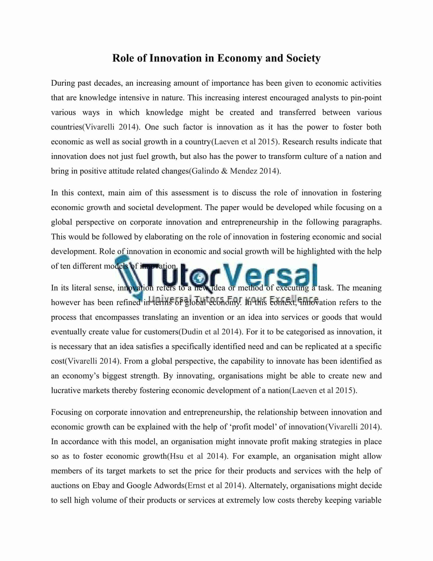 essay assignment sample