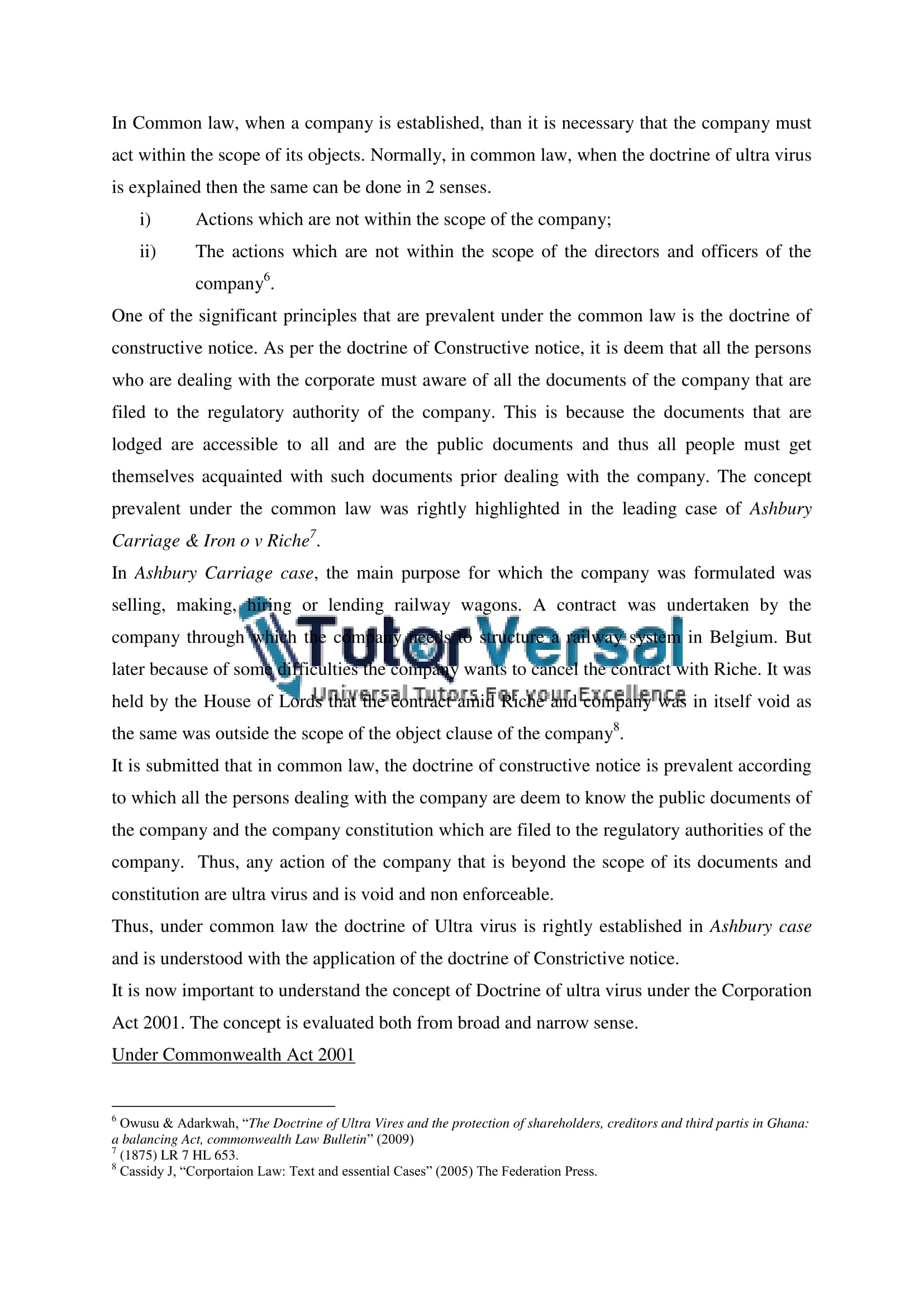 Intellectual Property Law Assignment Help