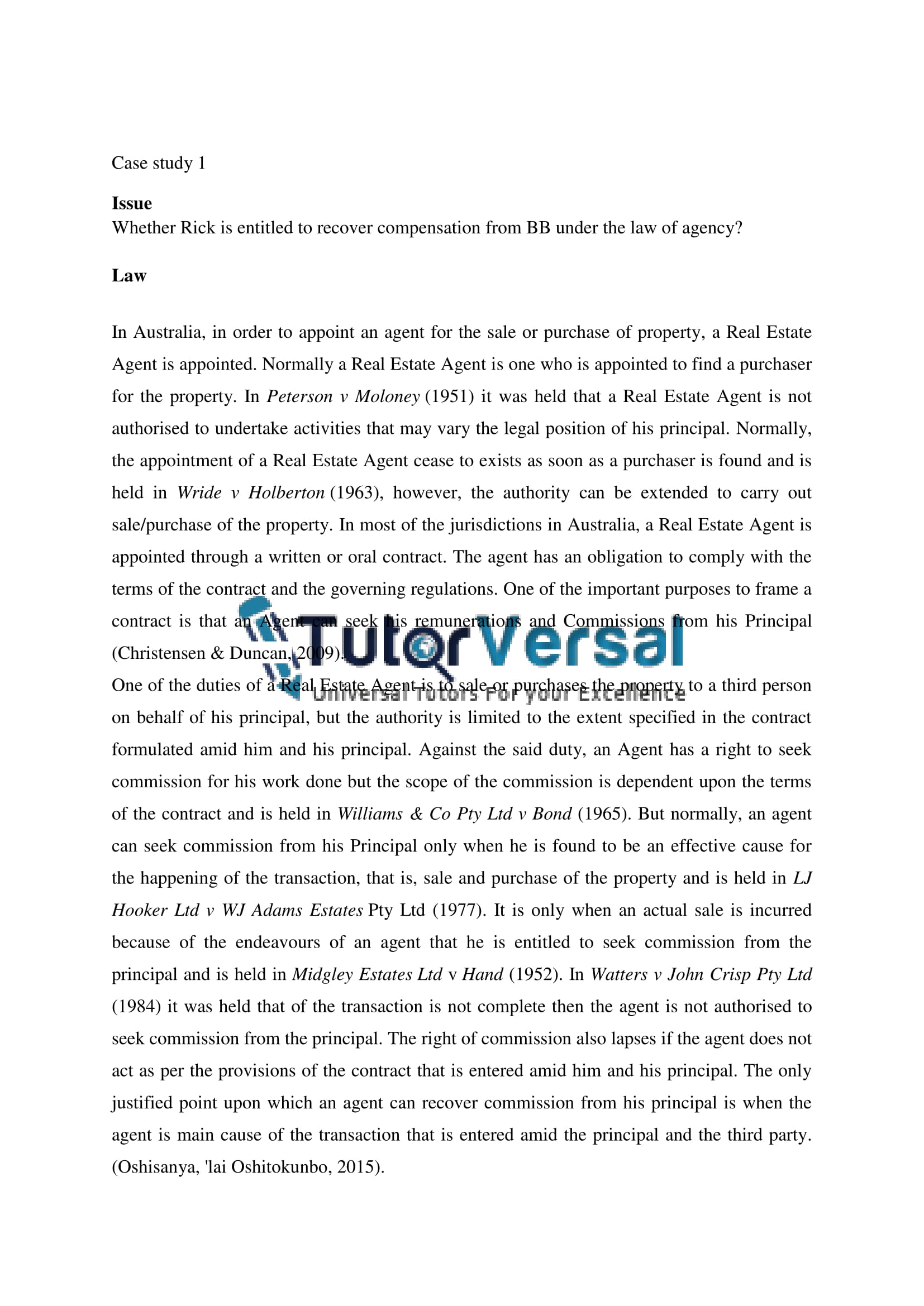 Intellectual Property Law Assignment Help